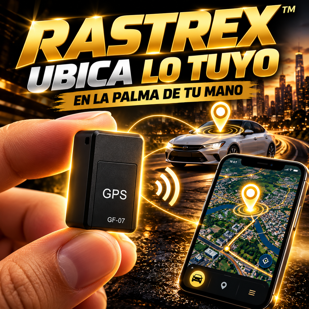 RASTREX™| GPS Rastreador Magnetico