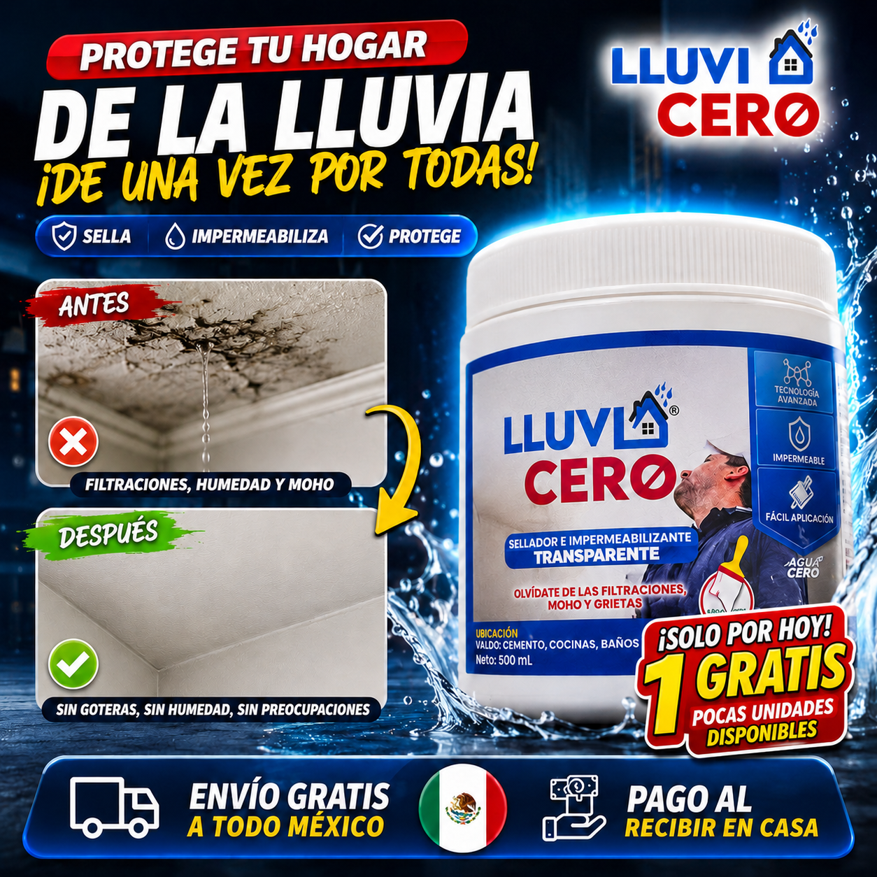 Lluvia Cero Impermeabilizante